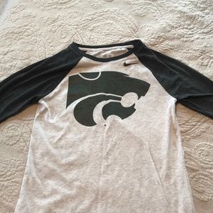 Kansas State Nike 3/4 Sleeve Tee